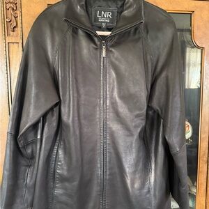 LNR by Nordstrom Women’s Black Leather Jacket Size Small